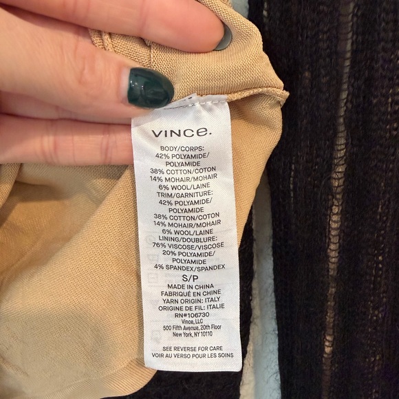 Vince Ladder Cotton & Mohair Blend Mockneck - Picture 8 of 8